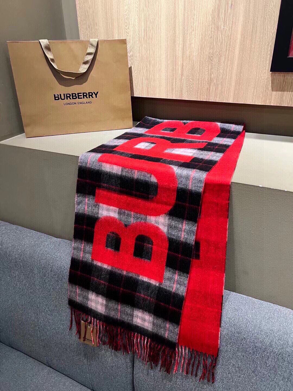 BBR SCARF 180 CM IN CASHMERE 525807