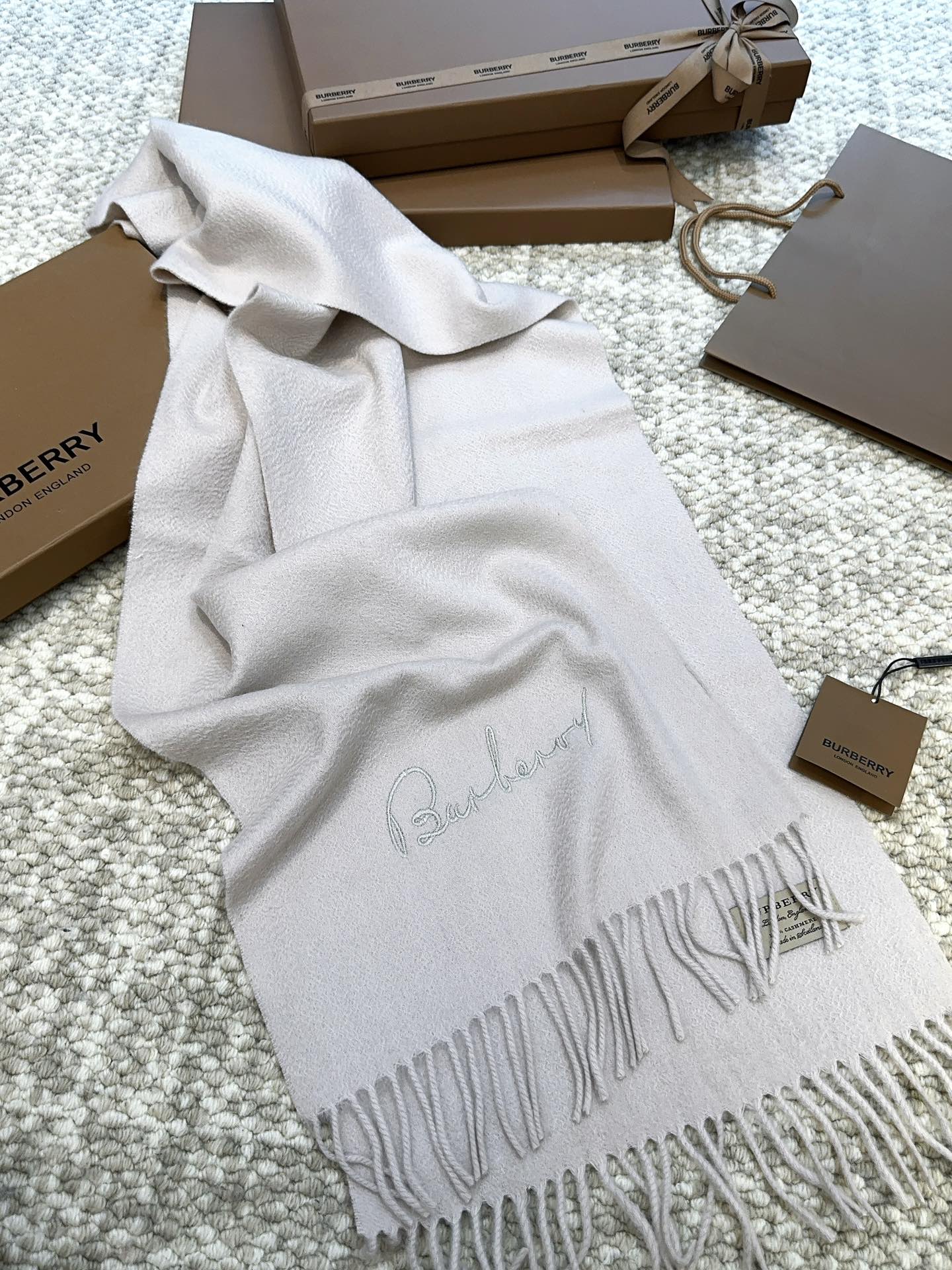 BBR SCARF 190 CM IN CASHMERE 525905