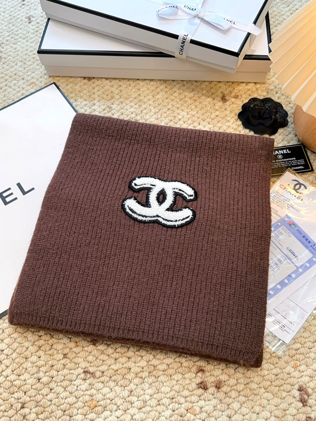 CHANEL 25S SCARF 175 IN CASHMERE 932231
