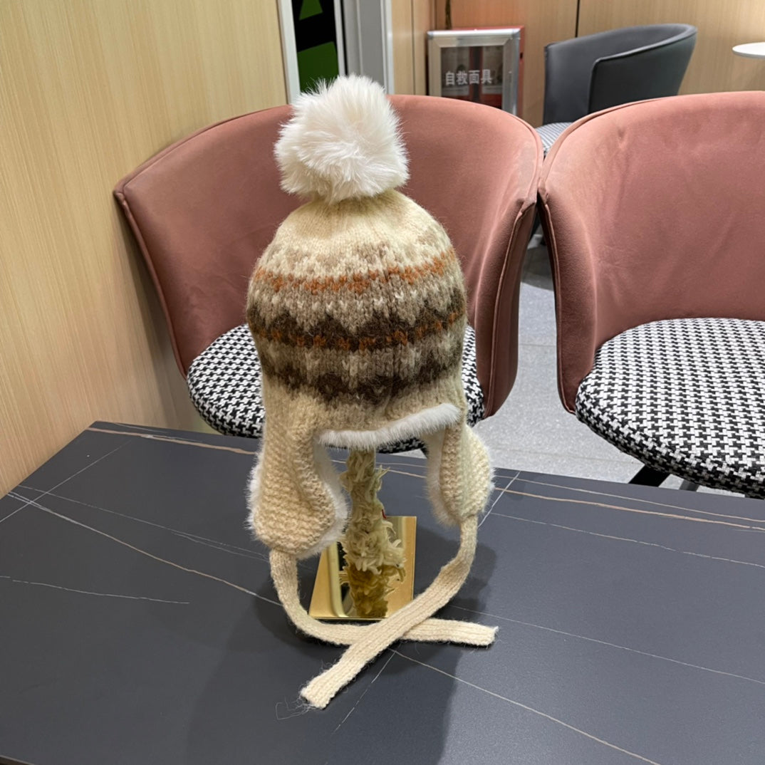 CHANEL PLUSH WINTER HAT COLORFUL 431201