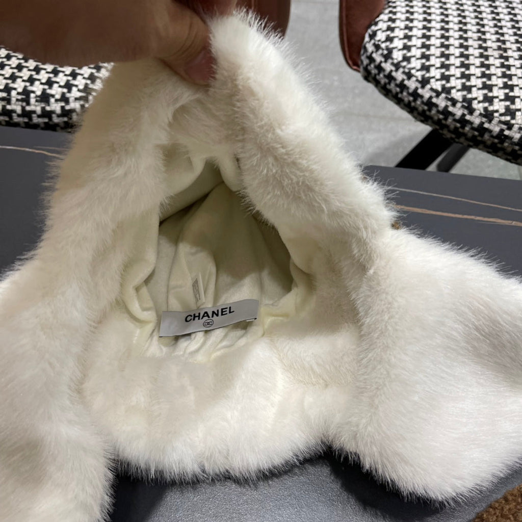 CHANEL PLUSH WINTER HAT COLORFUL 431204