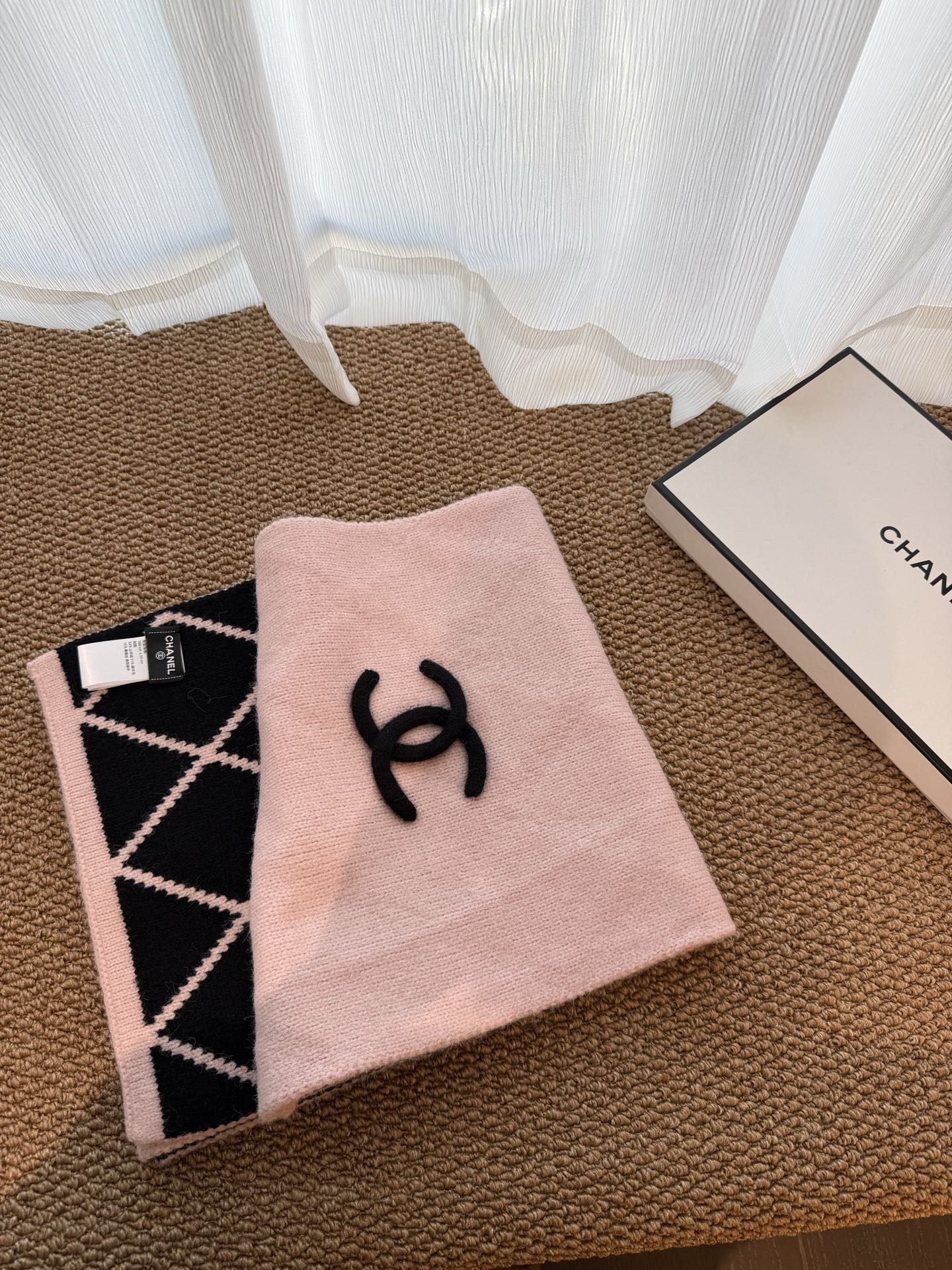 CHANEL 25S SCARF 180 CM IN WOOL CASHMERE 943030