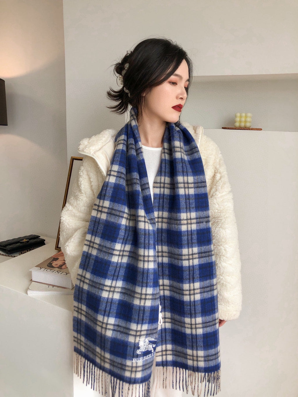 BBR SCARF 190 CM IN CASHMERE 488275