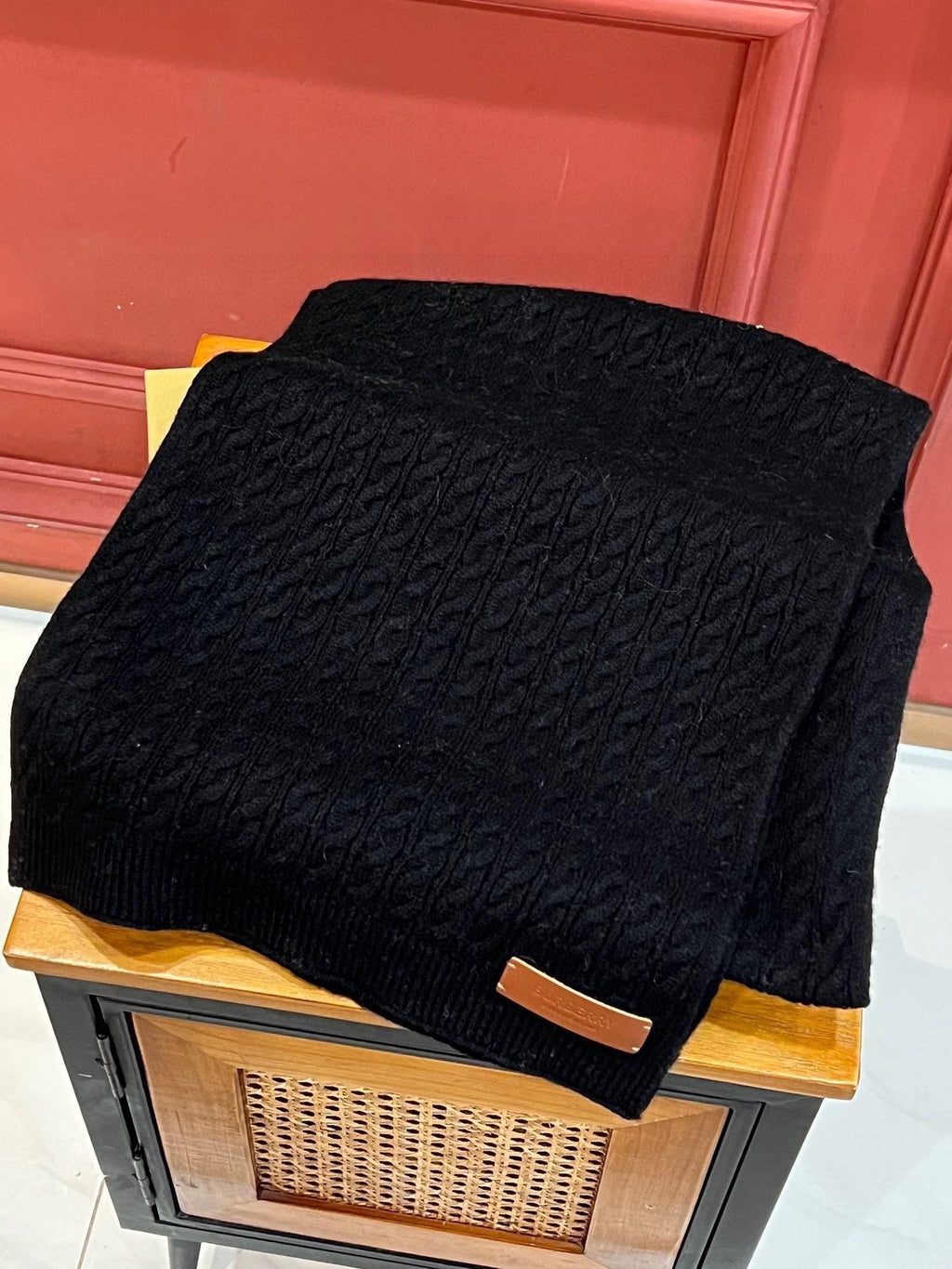 BBR SCARF 170 CM IN WOOL MIX CASHMERE 489017