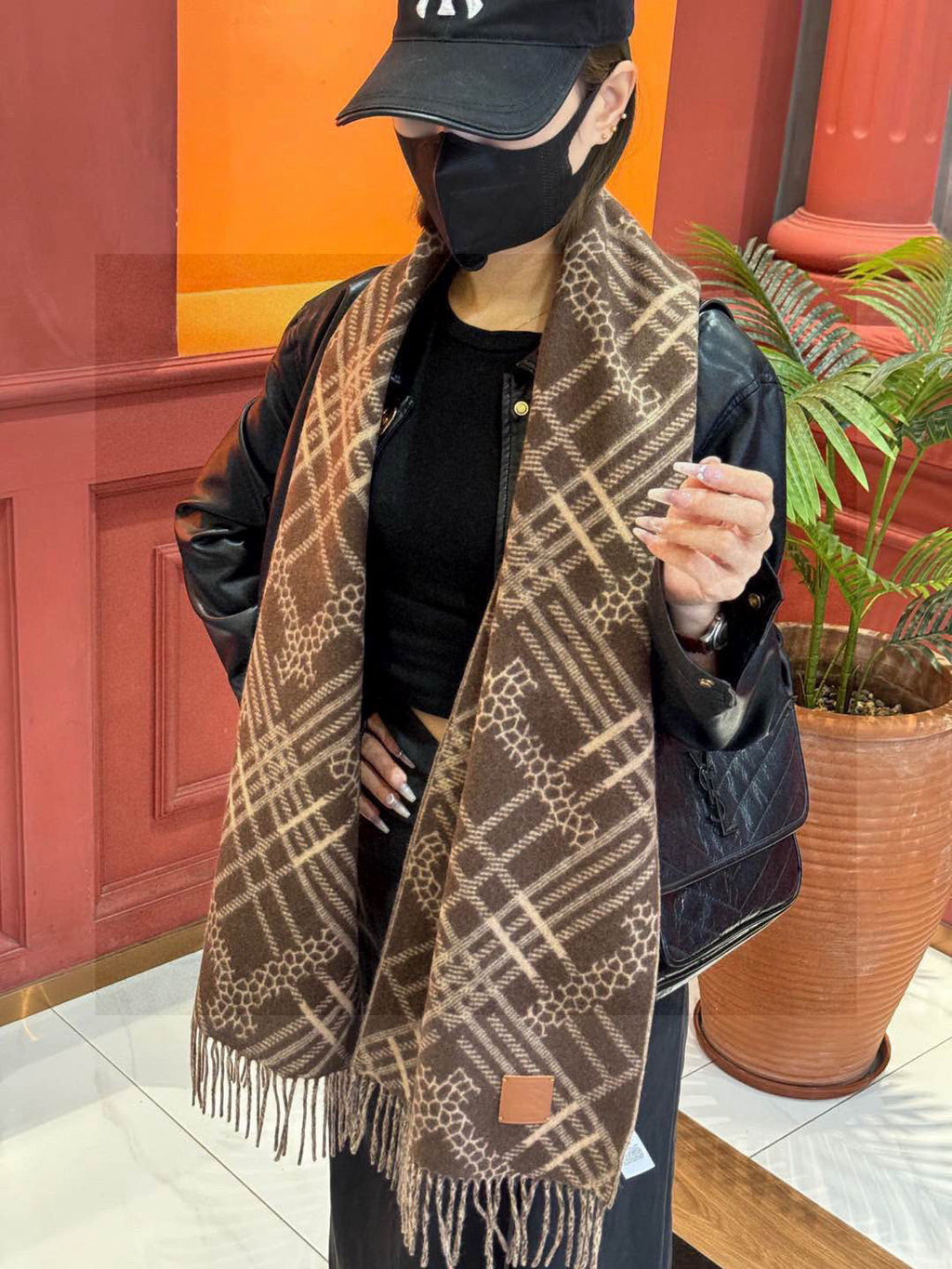BBR SCARF 168 CM IN CASHMERE 730563