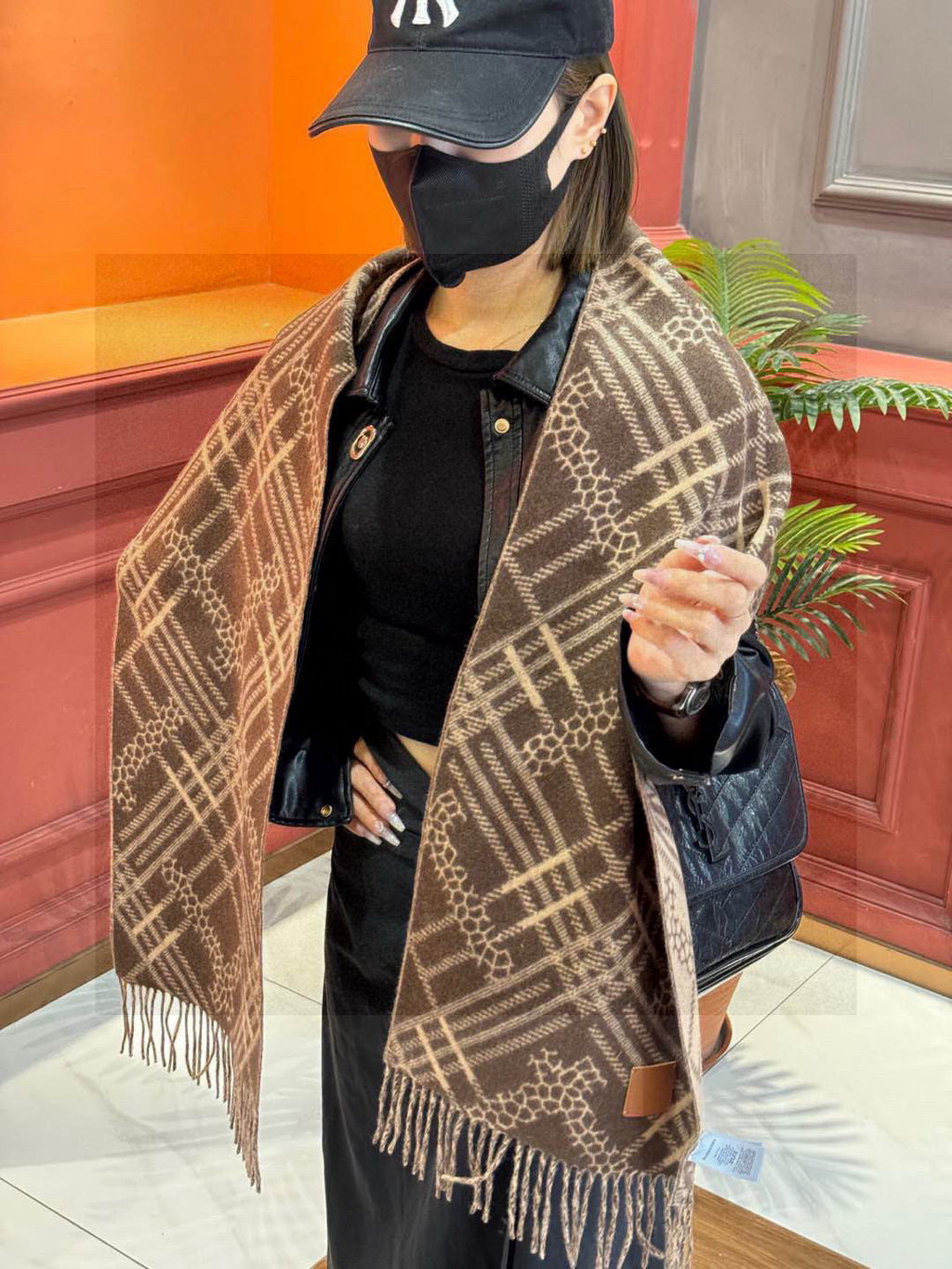 BBR SCARF 168 CM IN CASHMERE 730563