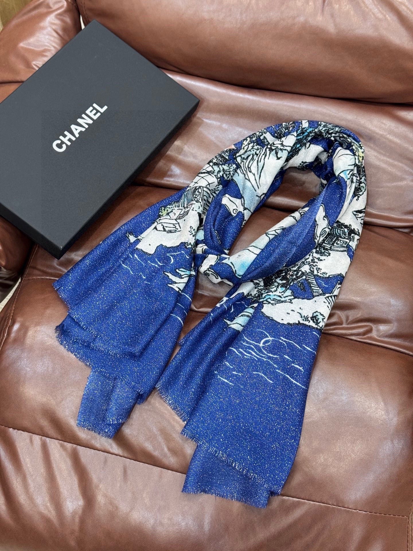 CHANEL 25S SCARF 200 CM IN CASHMERE 941753