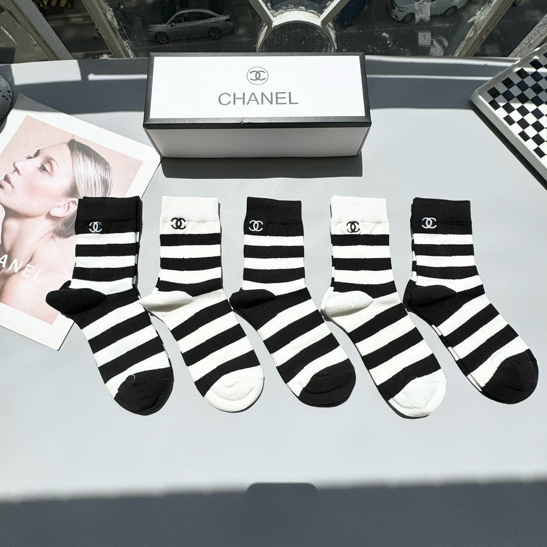 CHANEL LOW-CUT SOCKS 409454 ( 1 BOX )