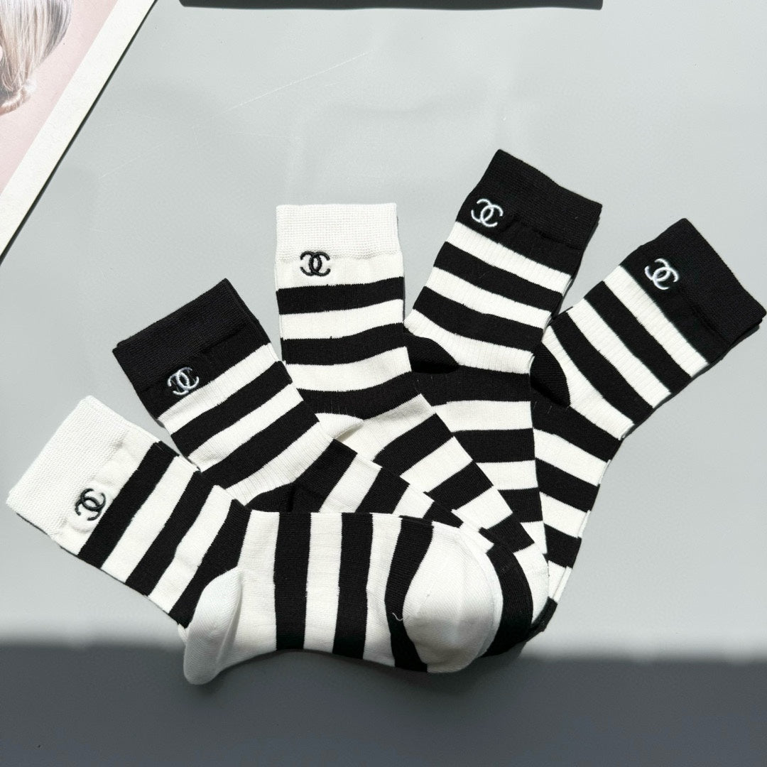 CHANEL LOW-CUT SOCKS 409454 ( 1 BOX )