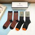 CHANEL CREW SOCKS 409474 ( 1 BOX )