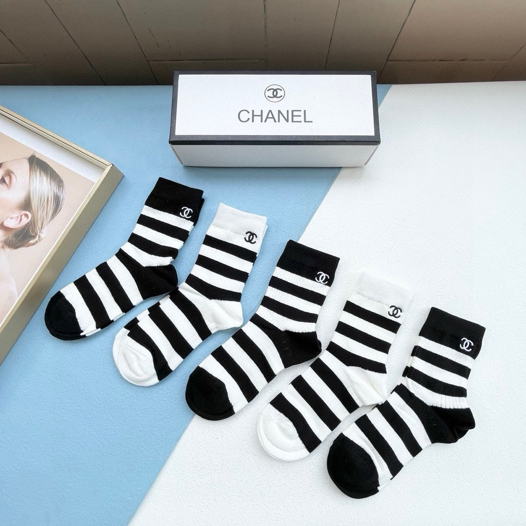 CHANEL LOW-CUT SOCKS 416017 ( 1 BOX )