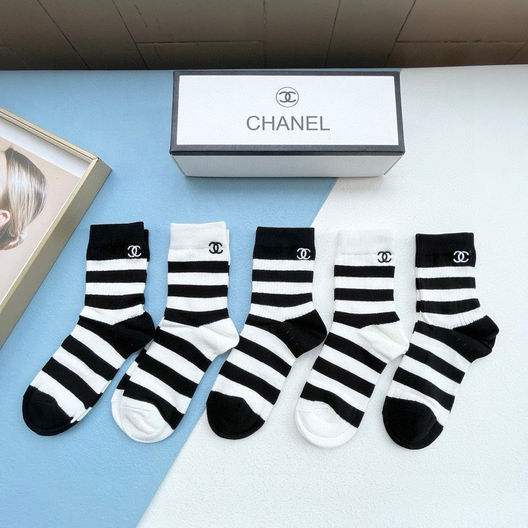 CHANEL LOW-CUT SOCKS 416017 ( 1 BOX )