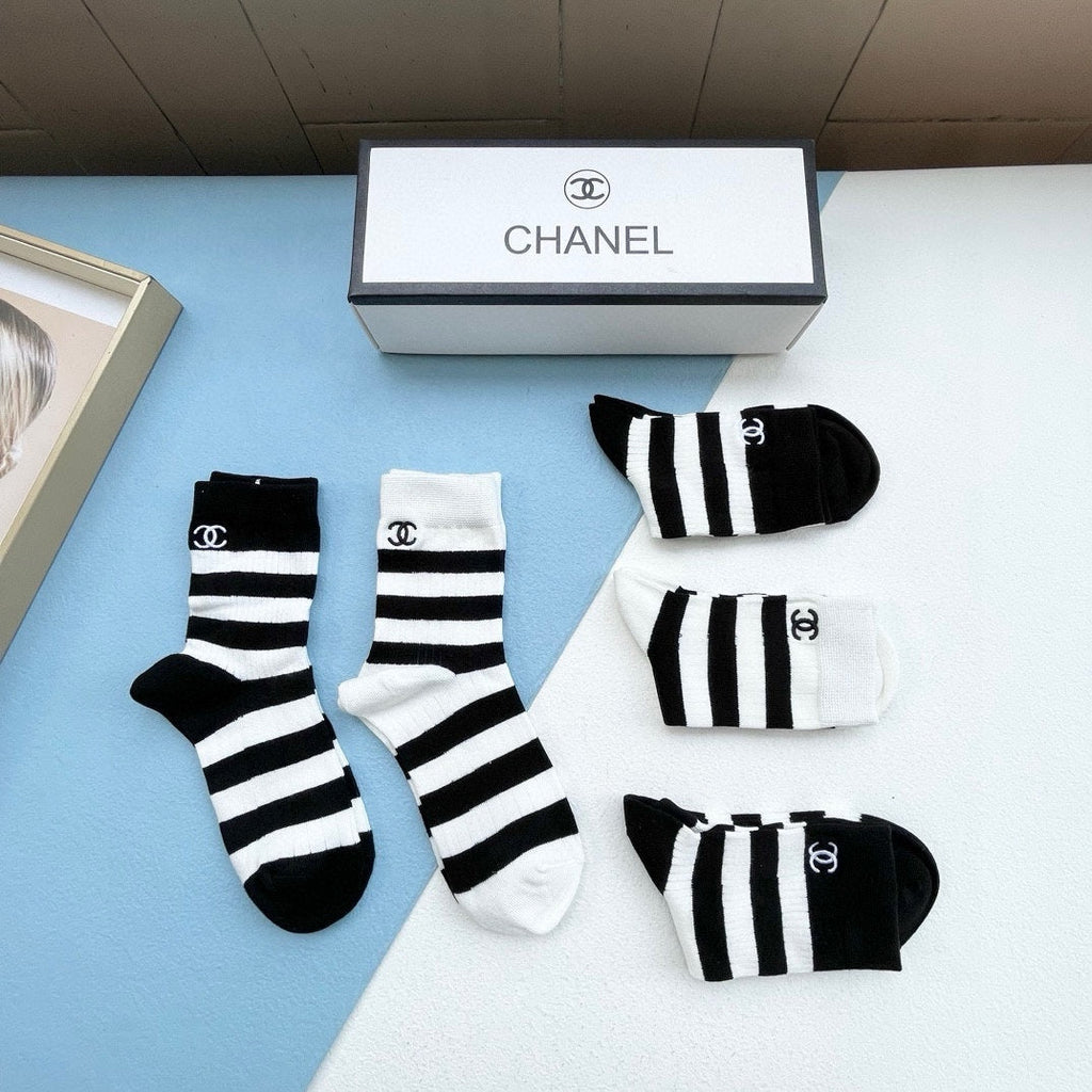CHANEL LOW-CUT SOCKS 416017 ( 1 BOX )