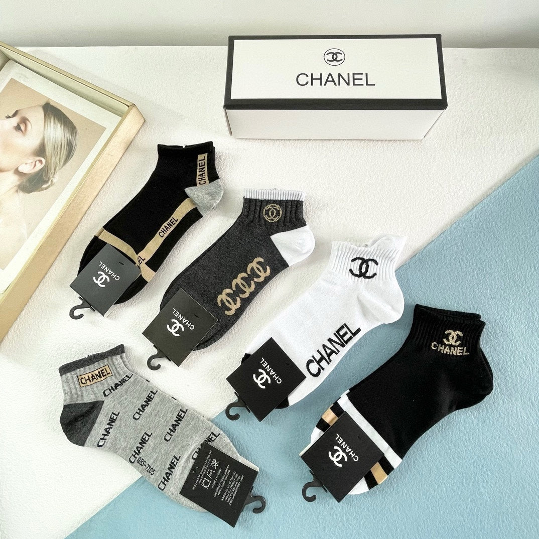 CHANEL LOW-CUT SOCKS 416035 ( 1 BOX )