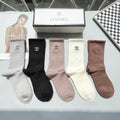 CHANEL CREW SOCKS 416054 ( 1 BOX )
