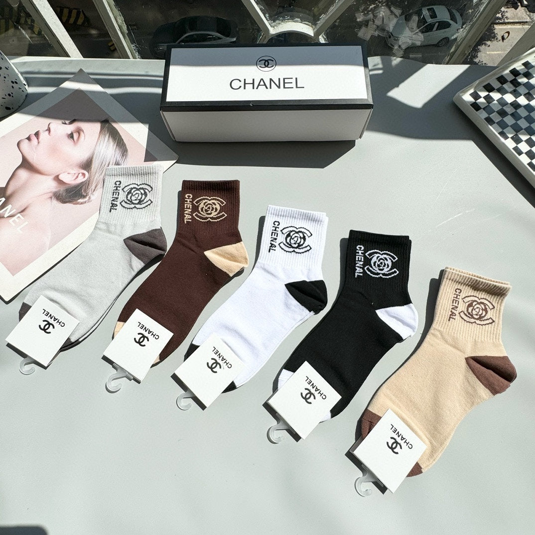 CHANEL LOW-CUT SOCKS 417417 ( 1 BOX )