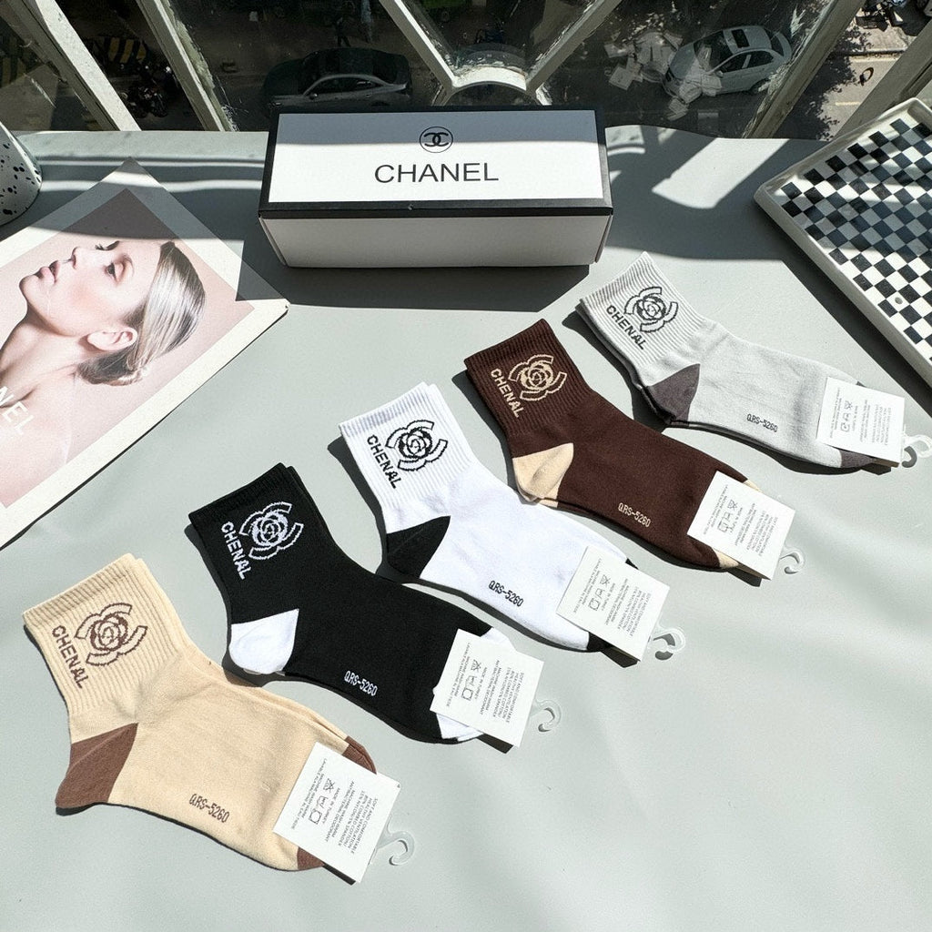 CHANEL LOW-CUT SOCKS 417417 ( 1 BOX )