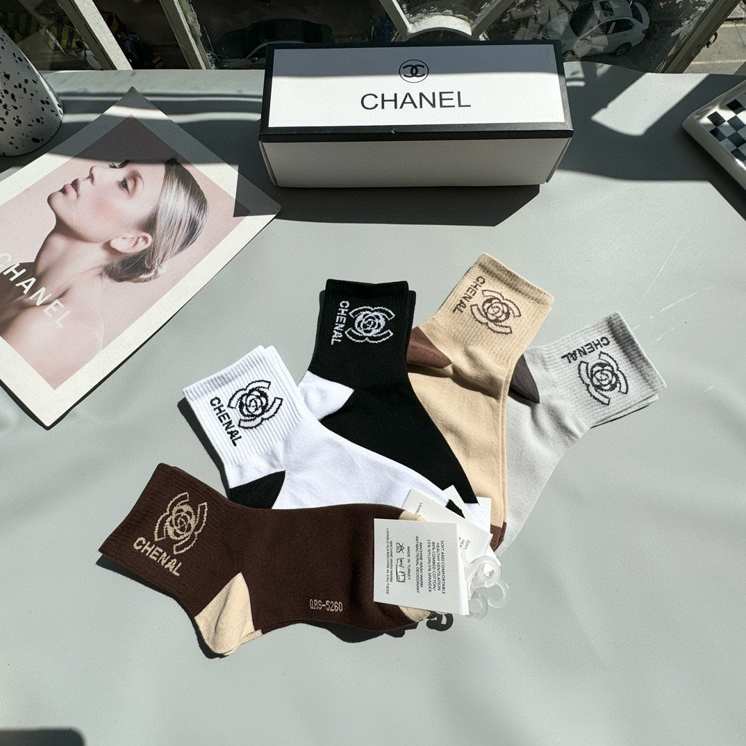 CHANEL LOW-CUT SOCKS 417417 ( 1 BOX )
