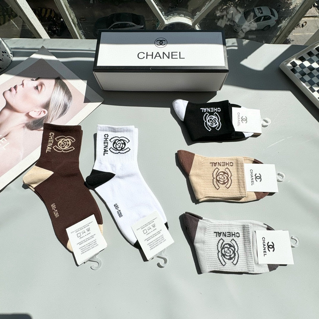 CHANEL LOW-CUT SOCKS 417417 ( 1 BOX )