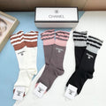 CHANEL CREW SOCKS 423891 (1 BOX)