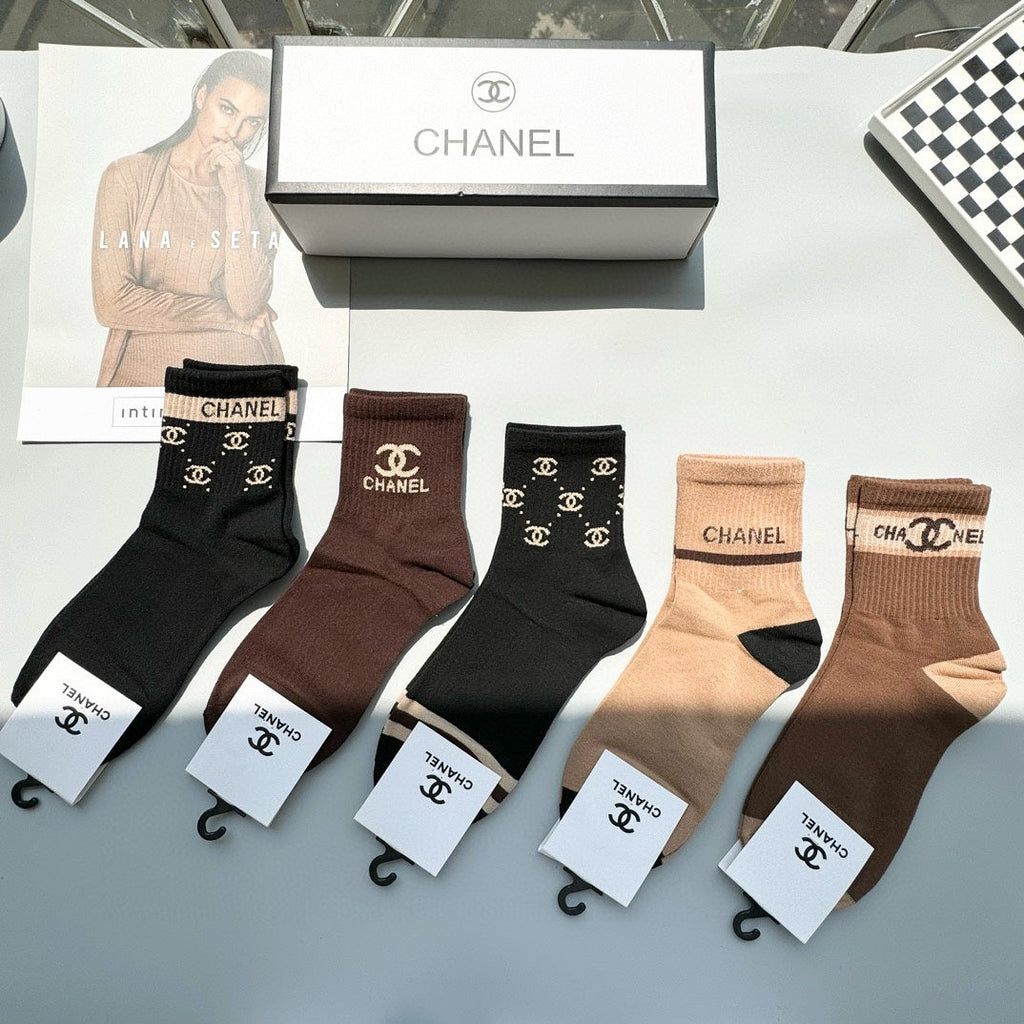 CHANEL ANKLE SOCKS 423689 (1 BOX)