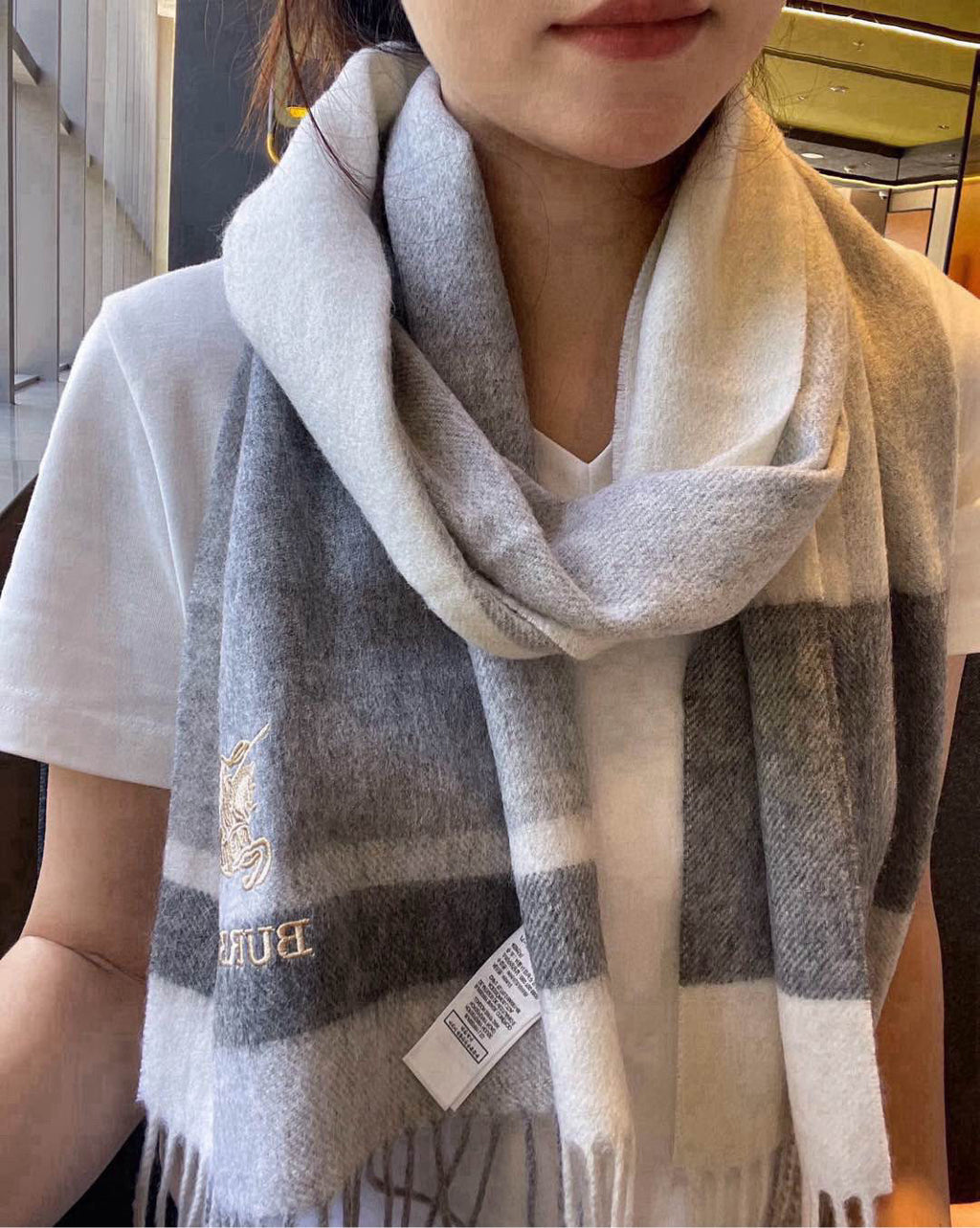 BBR SCARF 180 CM IN CASHMERE 533073