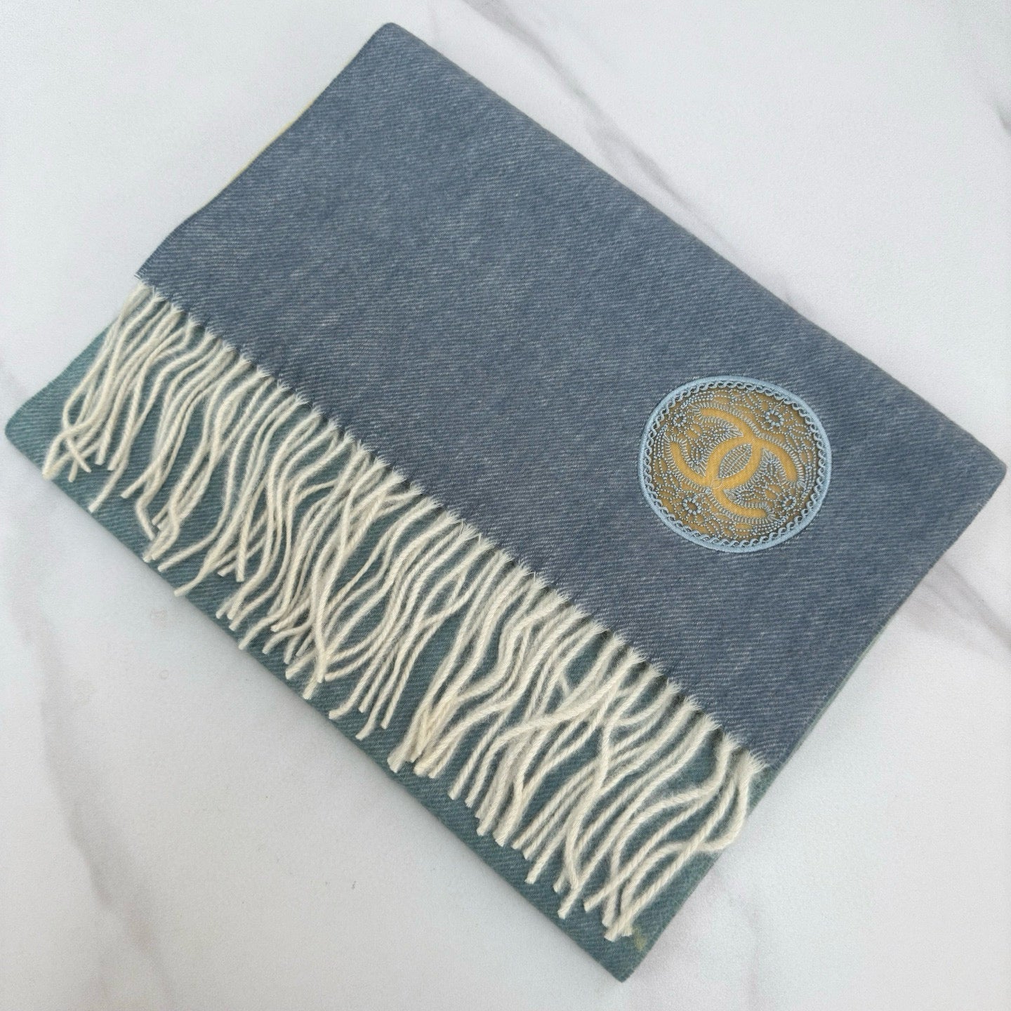 CHANEL 25S SCARF 180 IN CASHMERE 876135