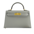 HERMES KELLY II SELLIER BAG - GREY